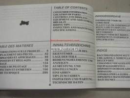 Suzuki GSX-R750 motorcycle -owner´s manual käyttöohjekirja englanniksi