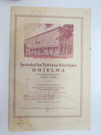 Jyväskylän Työväen Näyttämö ohjelma näytäntövuotena 1928-1929