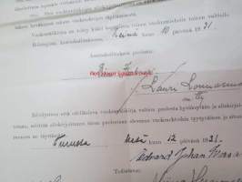 Asutushallituksen päätös, joka koskee Kakskerran kunnassa olevan Kulhon virkatalon Isokari III huvilapalstan väliaikaista vuokraamista.... -asiakirja