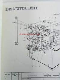 Traub Einspindel-Drehautomat TD16-TD26-TDF26-TD36 - Ersatzteilverzeichnis, Ausgabe Oktober 1979 - CNC työstökone