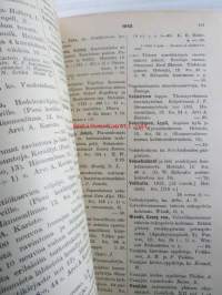 Suomen kirjakaupan vuosiluettelo 1912 - Årskatalog för finska bokhandeln 1910 - Suomenkielinen kirjallisuus