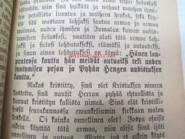 Herätyshuuto. Armohengen johdatuksia hengellisellä matkalla Elämän tietä Autuuteen. Wanhan miehen sydämellinen todistus kirjoitti Heikki Harjumäki. Tampereella 1895