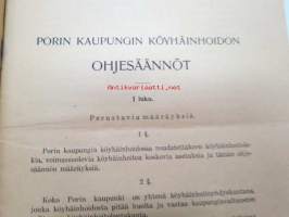 Porin kaupungin köyhäinhoidon ohjesäännöt (1923)