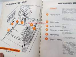 Jones KL 10-6 operating instructions -nosturin käyttöohjekirja englanniksi