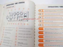 Jones KL 10-6 operating instructions -nosturin käyttöohjekirja englanniksi