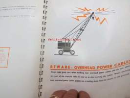 Jones KL 10-6 operating instructions -nosturin käyttöohjekirja englanniksi