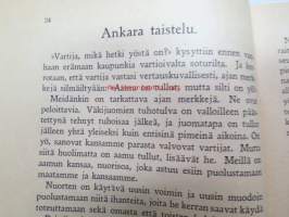 Toivon joukot X Nuoren väen kirja (Suomen Opettajain Raittiusliiton palkintokirjoja nr 18), kansikuvitus Aune Peippo