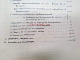 E. Merck, Darmstadt, 1932 Mai - I Präparate für Analyse, Mikroskopie usw. II Chemicalien, Präparate usw. III Mineralien und Sammlungen -reagensseja, kemikaaleja