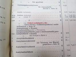 E. Merck, Darmstadt, 1932 Mai - I Präparate für Analyse, Mikroskopie usw. II Chemicalien, Präparate usw. III Mineralien und Sammlungen -reagensseja, kemikaaleja