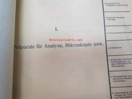 E. Merck, Darmstadt, 1934 Mai - I Präparate für Analyse, Mikroskopie usw. II Chemicalien, Präparate usw. III Mineralien und Sammlungen -reagensseja, kemikaaleja