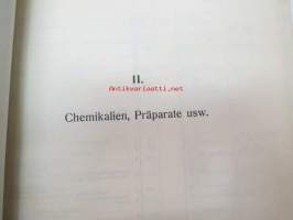 E. Merck, Darmstadt, 1934 Mai - I Präparate für Analyse, Mikroskopie usw. II Chemicalien, Präparate usw. III Mineralien und Sammlungen -reagensseja, kemikaaleja