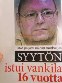 Alibi 2008 nr 1 -mm. Kai Salomaan kohtalo ratkeaa, Romani ammuttiin tanssilavalla, Veera puukotti kihlattuaan, 70-vuotias surmasi vaimonsa vasaralla, Syytön istui