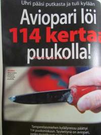 Alibi 2008 nr 1 -mm. Kai Salomaan kohtalo ratkeaa, Romani ammuttiin tanssilavalla, Veera puukotti kihlattuaan, 70-vuotias surmasi vaimonsa vasaralla, Syytön istui