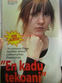 Alibi 2008 nr 4 -mm. Näin suojaat kotisi, Karkauspäivä Vantaan vankilassa, Uhri tapettiin taksimaksun takia?, Äiti surmasi kole lastaan, Orivedeltä löytyi