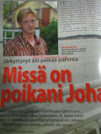 Alibi 2008 nr 4 -mm. Näin suojaat kotisi, Karkauspäivä Vantaan vankilassa, Uhri tapettiin taksimaksun takia?, Äiti surmasi kole lastaan, Orivedeltä löytyi