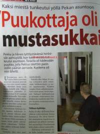 Alibi 2008 nr 5 -mm. HIV-tartuttaja Aki Hakkarainen, "Vedin kurkun auki" viinapullon tähden, Seppo Lehto vankeus uhkaa Karjala-aktivistia, Suomalaismies murhattiin