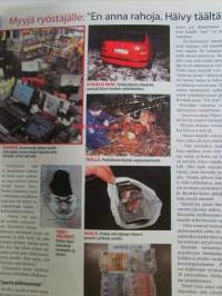 Alibi 2008 nr 5 -mm. HIV-tartuttaja Aki Hakkarainen, "Vedin kurkun auki" viinapullon tähden, Seppo Lehto vankeus uhkaa Karjala-aktivistia, Suomalaismies murhattiin