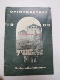 Koulumatkailutoimisto - Opintoretket 1965 -esite