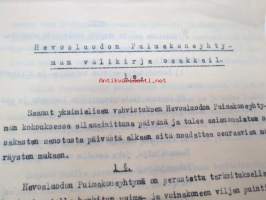 Hevosluodon (Pori) Puimakoneyhtymän välikirja osakkaille