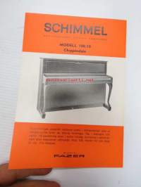 Schimmel 108/10 Chippendale piano -myyntiesite