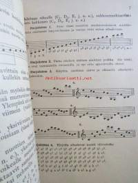 Yleisen Musiikkiopin ensimmäiset alkeet kouluja varten