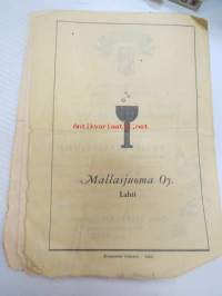 Kariniemen TT-ajot moottoripyörilä Pikku-Vesijärven radalla 28.7.1951 / Viipurin Moottorikerho ry -käsiohjelma