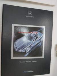 Mercedes-Benz SLR Roadster Press Information - lehdistötiedotekansio värikuvineen ja tietoineen, urheiluauton tuotannon käynnistys ja esittely