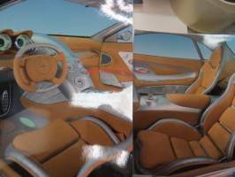 Mercedes-Benz Vision SLR Press Information - lehdistötiedotekansio värikuvineen ja tietoineen, urheiluauton konseptin esittelyä
