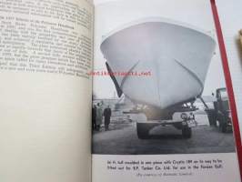Polyester Handbook 1957 -muovin / lasikuidun voittolulun alkutaipaleen kirja, jossa selostetaan teknisiä ominaisuuksia, työstettävyyttä, muotoilua jne.,