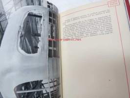 Polyester Handbook 1957 -muovin / lasikuidun voittolulun alkutaipaleen kirja, jossa selostetaan teknisiä ominaisuuksia, työstettävyyttä, muotoilua jne.,