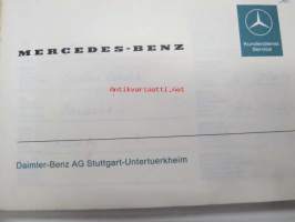 Mercedes-Benz Service Booklet / Huoltolipukevihko