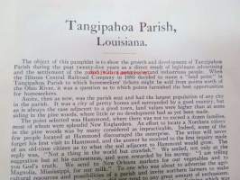 Twenty-five Years´ growth of Tangipahoa Parish, Louisiana 1885-1910 - Go South Young Man - Illinois Central Railroad Company´n jakama ja sponsoroima kirjanen