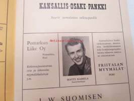 Porin Teatteri - Ohjelma 1955-1956 Yrjö Soini - Vanha Taulu