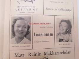 Porin Teatteri - Ohjelma 1955-1956 Yrjö Soini - Vanha Taulu