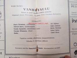 Porin Teatteri - Ohjelma 1955-1956 Yrjö Soini - Vanha Taulu