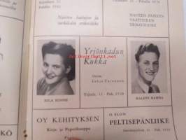 Porin Teatteri - Ohjelma 1955-1956 Yrjö Soini - Vanha Taulu