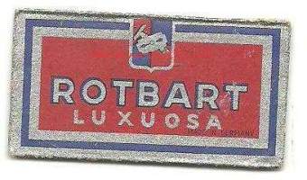 Rotbart Luxuosa - partateräkääre sisällä partaterä