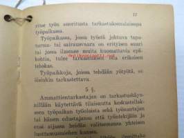 Ammattientarkastuslaki, painos vuodelta 1928