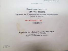 Der Spiritismus und sein Programm dargelegt von einem Deutschen -1880-luvun saksankielinen kirja tuolloin suuressa muodissa olleesta spritismistä, ohjeita sen