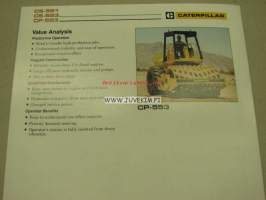 Caterpillar CS-551, CS553, CP553 Single Drum Vibratory Soil Compactor jyrä-myyntiesite