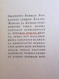 Summan savut - muistelmaromaani Suomen sodasta 1939-1940,  mukanaolleen omakohtaisia havaintoja ja kokemuksia.