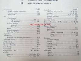 Johnson Automatic Temperature and Humidity Control for Heating-Cooling, Ventilating, Air conditioning, Industrial Processing - Condensed Catalog -automatisoitu