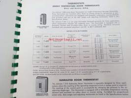 Johnson Automatic Temperature and Humidity Control for Heating-Cooling, Ventilating, Air conditioning, Industrial Processing - Condensed Catalog -automatisoitu