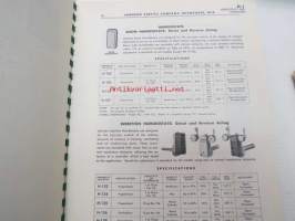 Johnson Automatic Temperature and Humidity Control for Heating-Cooling, Ventilating, Air conditioning, Industrial Processing - Condensed Catalog -automatisoitu