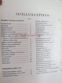 UPO paineputkiluettelo -talonrakennustoimintaan käytettyjen valurautaisten paineputkien ja niihin kuuluvien muotokappaleitten normit (kv. normien 1951 mukaan),