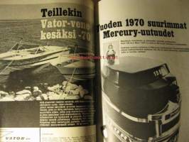 Purje ja Moottori 1970 / 3 sis mm, Moottori putosi pohjaan.Kaksitahtisen puolustus.Syrjäyttääkö kuvanauhuri kaitafilmin ?.Päijännettä päästä