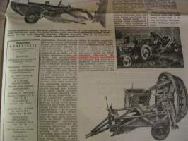 Maaseudun Koneviesti 1956 / 17 sis mm.Yksi ruiskutuspumppuyksikkö monisylinteriseen dieselmoottoriin.Kuivururakenteiden vertailua.Pienteollisuuteen soveltuvista