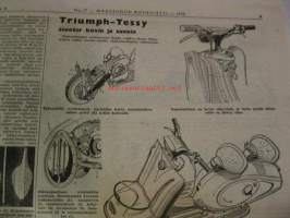 Maaseudun Koneviesti 1956 / 17 sis mm.Yksi ruiskutuspumppuyksikkö monisylinteriseen dieselmoottoriin.Kuivururakenteiden vertailua.Pienteollisuuteen soveltuvista