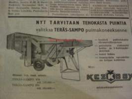 Maaseudun Koneviesti 1956 / 17 sis mm.Yksi ruiskutuspumppuyksikkö monisylinteriseen dieselmoottoriin.Kuivururakenteiden vertailua.Pienteollisuuteen soveltuvista