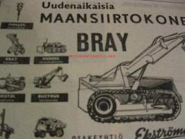 Maaseudun Koneviesti 1956 /18 sis mm.Traktori painuu peltoonmistä apu ?.Traktorikynnön suomenmestaruudesta kilpailtiinUlvilassa.Ford G-250